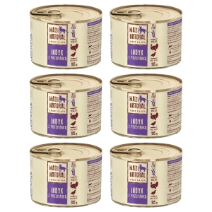 Maxi Natural Karma mokra dla kota Indyk z przepiórką 6x185g
