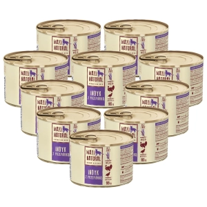 Maxi Natural Karma mokra dla kota Indyk z przepiórką 10x185g