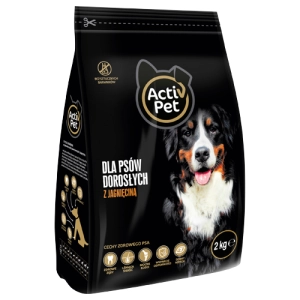 Karma sucha z Jagnięciną dla psów dorosłych  2 kg Activ Pet