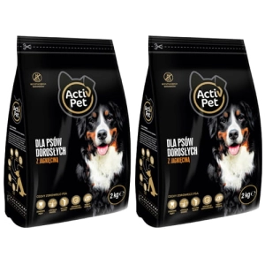 Karma sucha z Jagnięciną dla psów dorosłych  2x2 kg Activ Pet