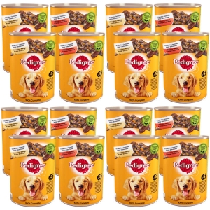 Karma dla psa Pedigree Adult 3+1 Duża puszka 16x400g