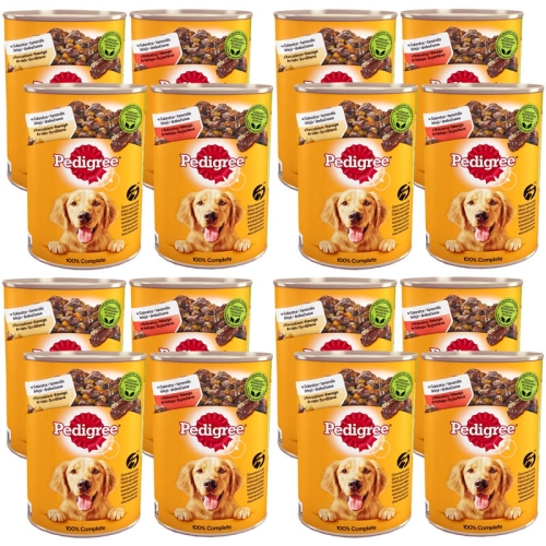 Karma dla psa Pedigree Adult 3+1 Duża puszka 16x400g.jpg
