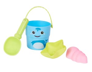 Plażowy zestaw do zabawy w piasku 4 elementy niebieski