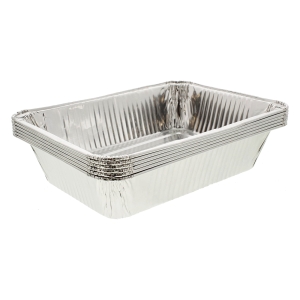 Tacki do grilla Aluminiowe 6 sztuk srebrny 22,5 x 15,5 cm