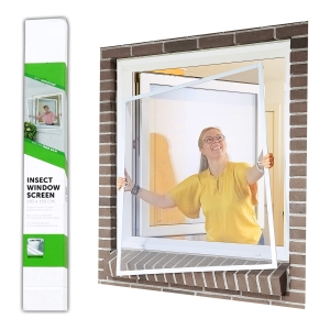 Moskitiera na okno okienna Komary Osy 150x130 cm biała PVC