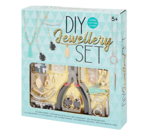 Zestaw do robienia biżuterii DIY koraliki akcesoria zielony