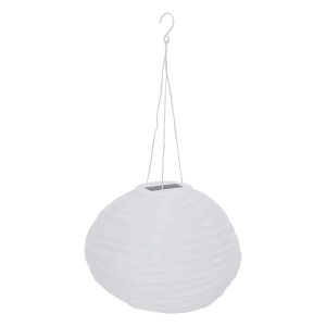 Lampion solarny Lampka LED 28 cm biały