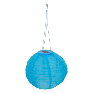 Lampion solarny Lampka LED 28 cm niebieski