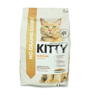 KITTY Sucha Karma Dla Kota Kurczak 1kg Bez dodatku zbóż