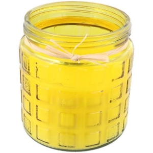 Świeca zapachowa w słoiku Citronella Żółta