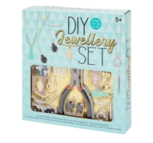 Zestaw do robienia biżuterii DIY koraliki akcesoria zielony