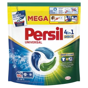 Kapsułki do prania PERSIL Discs 4w1 Universal 60 sztuki