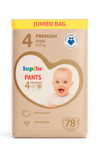 Lupilu Pieluchomajtki premium Pants 4 8-15 kg 78 szt