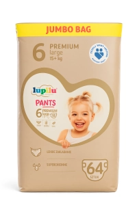 LUPILU Pieluchomajtki Pants 6 15+ Jumbo bag 64 szt