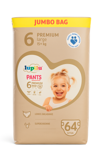 LUPILU Pieluchomajtki Pants 6 Jumbo bag 64 szt.png