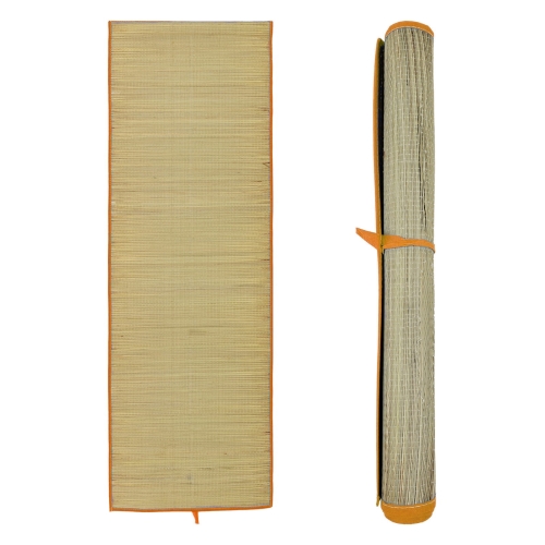 Mata plażowa Imitacja Bambusa 180x60 cm pomarańczowy.jpg