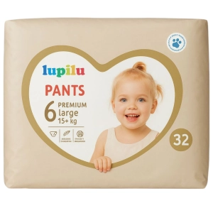 Lupilu Pieluchomajtki premium Pants 6 15+ kg 32 szt.