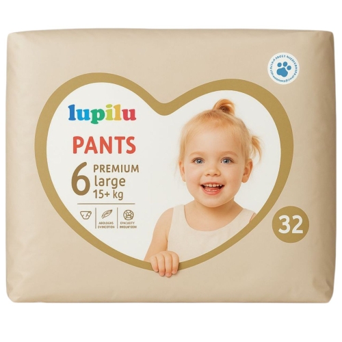 Lupilu Pieluchomajtki premium Pants 6 15+ kg 32 szt..jpg