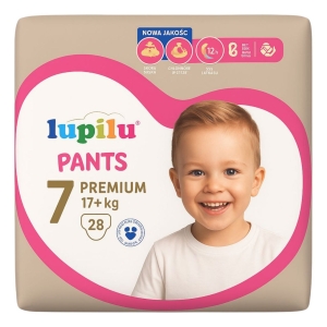 Lupilu Pieluchomajtki  Premium Pants 7  17 + kg 28 szt