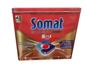 Kapsułki do zmywarki Somat Excellence premium 5w1 42 szt. + puszka gratis