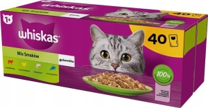WHISKAS mokra karma dla kota mix smaków w galaretce saszetki 24x85 g