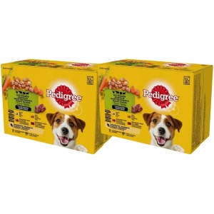 Mokra karma PEDIGREE Adult dla psów w sosie  4 smaki saszetka 24x100g