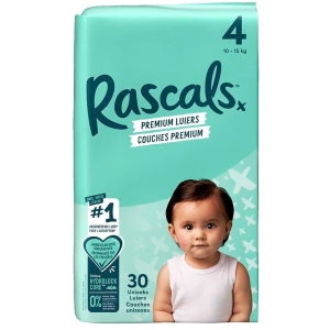 Pieluchy jednorazowe pieluchy Rascal  Premium rozmiar  4 10-15 kg, 30 sztuk