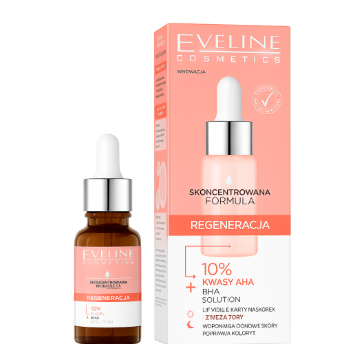 Serum Regenerujące 10% Kwasy AHAs BHA Eveline Skoncentrowana Formuła.png