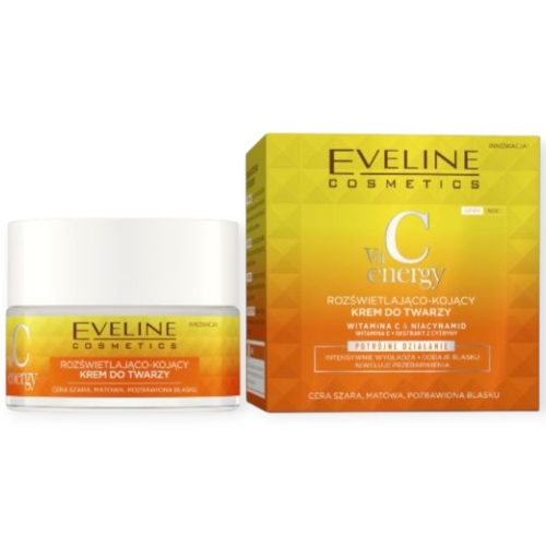 Krem rozświetlająco-kojący do twarzy Eveline Cosmetics Vit C Energy 50 ml.jpg