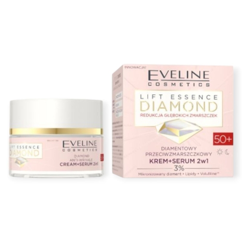 Eveline Cosmetics Lift Essence Diamond Diamentowy krem+serum 50+.jpg
