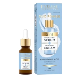 Eveline Serum + Krem Wygładzający 3% Aktywny Kompleks Kwas Hialuronowy