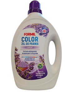 Płyn żel do prania tkanin kolorowych Formil  Color  Expert  lawenda1,8 litra  25 prań 