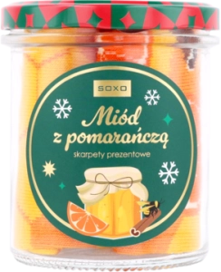 SOXO Skarpetki damskie w słoiku Miód z pomarańczą rozm. 35-40 1 para