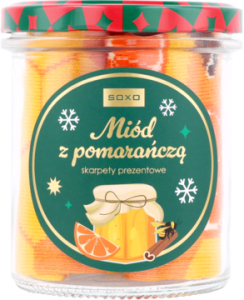 SOXO Skarpetki damskie w słoiku Miód z pomarańczą rozm. 35-40 1 para