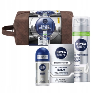 NIVEA MEN SILVER Zestaw Świąteczny Prezentowy Kosmetyków dla mężczyzn