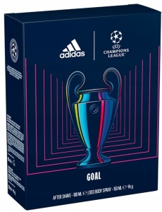 ADIDAS UEFA GOAL Zestaw prezentowy woda po goleniu + dezodorant 166