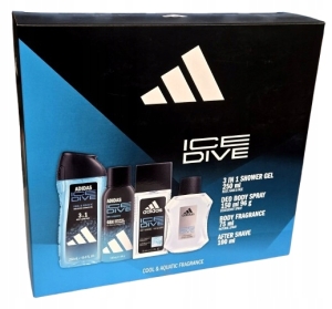 ADIDAS ICE DIVE Zestaw prezentowy żel deo  deo atomizer  woda po goleniu 43