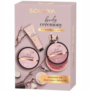 Soraya Body Ceremony Zestaw 3 Kosmetyków Odżywczych Balsam Peeling Krem