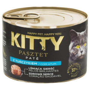 Karma mokra pełnoporcjowa dla kota z tuńczykiem 185g Kitty