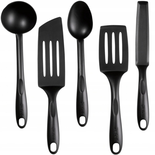 TEFAL-ZESTAW-AKCESORIA-PRZYBORY-KUCHENNE-chochla-szatula-lyzka-5-el-CZARNE.jpg