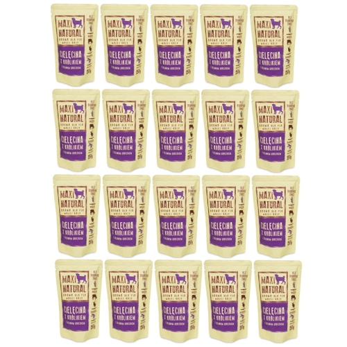 Maxi Natural Karma dla psa pełnoporcjowa Cielęcina z królikiem 20x150g.jpg