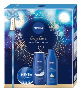 Nivea Cozy Care Zestaw żel 250ml + mleczko 250ml + krem 150ml