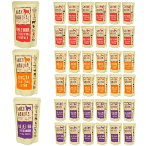 Maxi Natural Karma dla psa pełnoporcjowa Mix smaków 39x150g