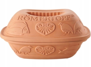 Garnek do gotowania na parze Romertopf 2 l garnek rzymski gliniany parowy