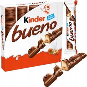 Ferrero Kinder Bueno Mleczne Batoniki Wafelki W Czekoladzie 5szt 107,5g