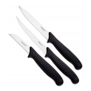 Komplet zestaw 3 noży do warzyw FISKARS Essential 7, 11, 12 cm