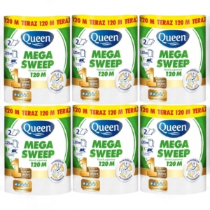 Queen mega sweep Ręcznik kuchenny 2 warstwy 120m 6szt