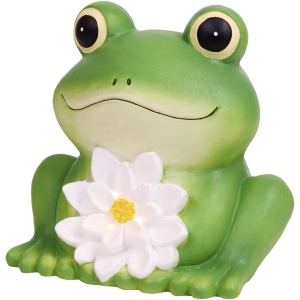 Figurka solarna ogrodowa  Żaba  30 x 22 x 28 cm