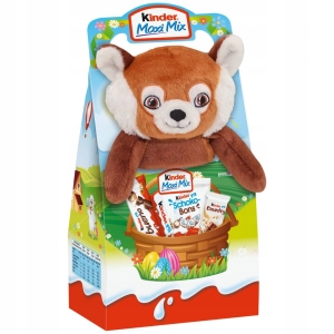 KINDER Zestaw słodyczy z maskotką SZOP 133g WIELKANOC 