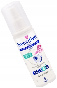 Płyn na KLESZCZE KOMARY MESZKI dla dzieci Vaco SENSITIVE od 6 m-ca 80 ml